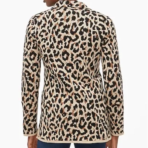 J.CREW Leopard sweater-blazer - Picture 2 of 9